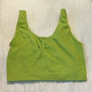lime green crop top